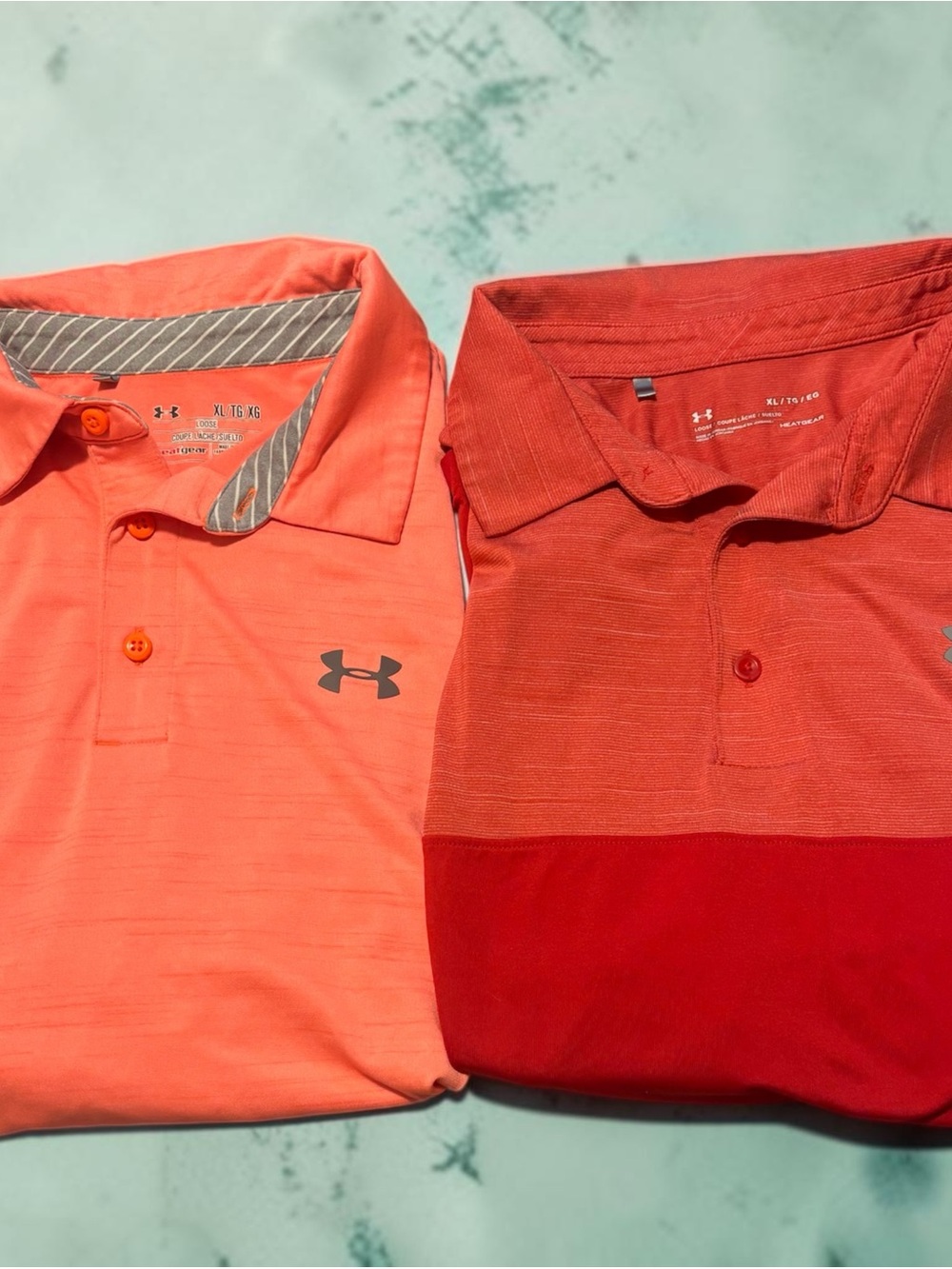 Under Armour Lot 2 Heat Gear Loose Men’s Golf Polo Shirts